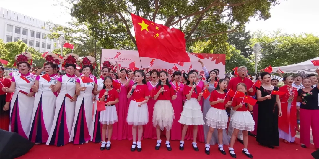 童声童气参加庆祝新中国成立70周年群众文艺嘉年华